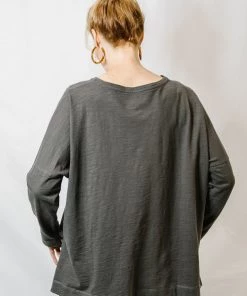 Cloth + Paper + Scissors Round Neck Long Sleeve | Bark Tops