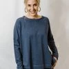 Cloth + Paper + Scissors Round Neck Long Sleeve | Slate Tops