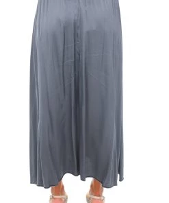 Cindy G Silk Blend Skirt | Charcoal Clothing