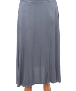 Cindy G Silk Blend Skirt | Charcoal Clothing
