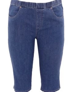 Cafe Latte Pull-on Shorts | Denim | CL8