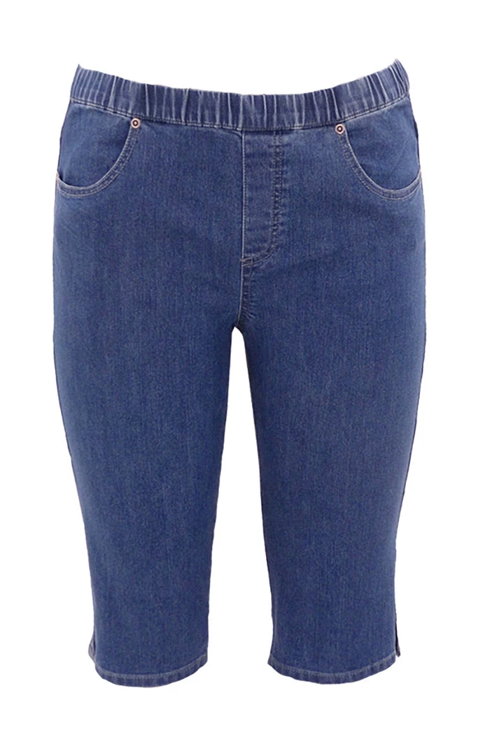 Cafe Latte Pull-on Shorts | Denim | CL8 1 Cafe Latte Pull-on Shorts | Denim | CL8