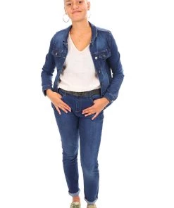 Corfu Clothing Spot Stretch Denim Jeans - Indigo - COR3