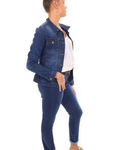 Corfu Clothing Spot Stretch Denim Jeans - Indigo - COR3