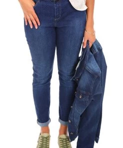 Corfu Clothing Spot Stretch Denim Jeans - Indigo - COR3