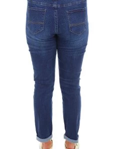 Corfu Clothing Spot Stretch Denim Jeans - Indigo - COR3