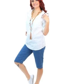 Cafe Latte Pull-on Shorts | Denim | CL8 9 Cafe Latte Pull-on Shorts | Denim | CL8