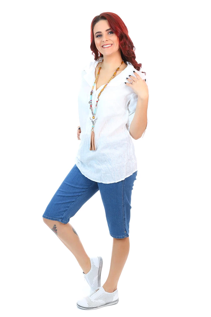 Cafe Latte Pull-on Shorts | Denim | CL8 4 Cafe Latte Pull-on Shorts | Denim | CL8