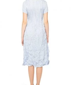 Alquema Cashmere Smash Striped Dress - Blue Clothing