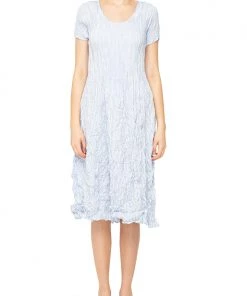 Alquema Cashmere Smash Striped Dress - Blue Clothing