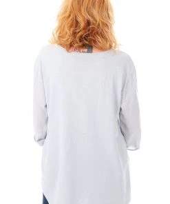 Cest Parfait Tops Pleated Grey Linen Top - CP9 7 Cest Parfait Tops Pleated Grey Linen Top - CP9