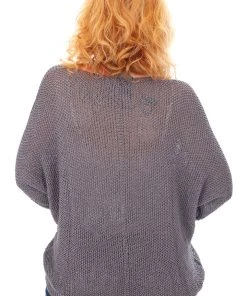 Cindy G Clothing Long Sleeve Knit | Charcoal | CG12