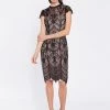 Romance Clare Lace Dress | Black-Nude | ROM65