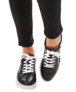 EOS Clarence Leather Sneaker - Black