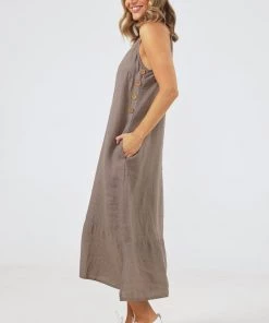 Holiday Dresses Cliffside Maxi Dress | Driftwood | H13 S