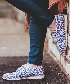 Rollie Shoes Derby Rainbow Leopard