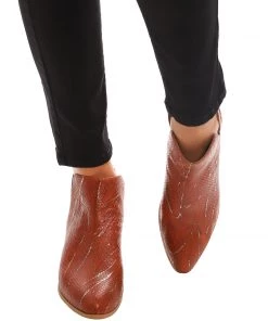 Django & Juliette Cassia Cognac Leather Boots | DJ16 Shoes
