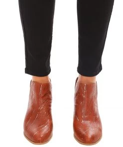 Django & Juliette Cassia Cognac Leather Boots | DJ16 Shoes