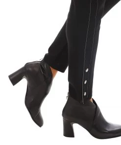 Django & Juliette Killian Leather Heel | Black | DJ26 Boots