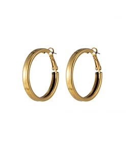 Blue Scarab Jewellery Gold Hoops