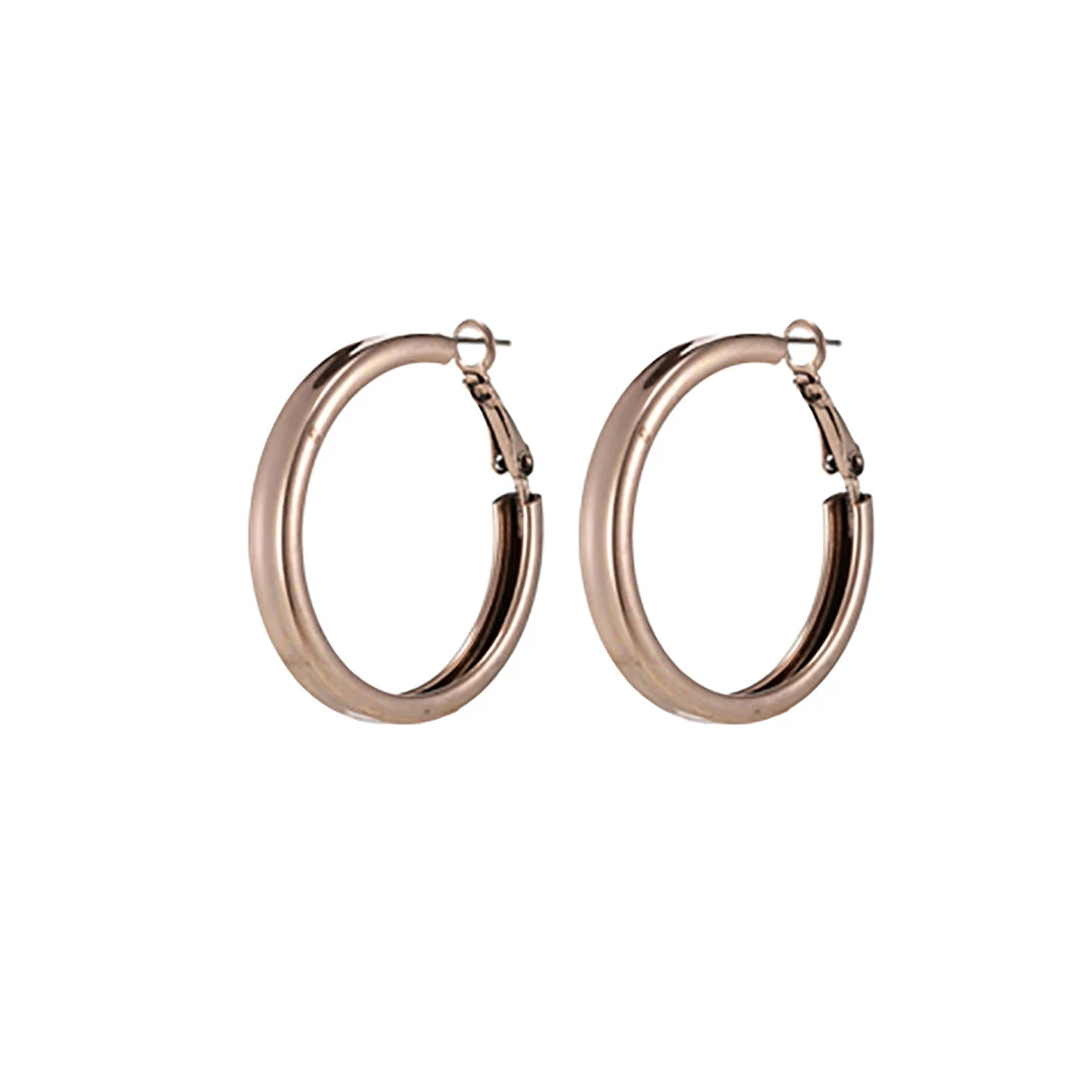 Blue Scarab Jewellery Rose Gold Hoops 1 Blue Scarab Jewellery Rose Gold Hoops