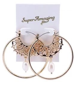 Super Amazing Mandala Hoops - Gold Jewellery