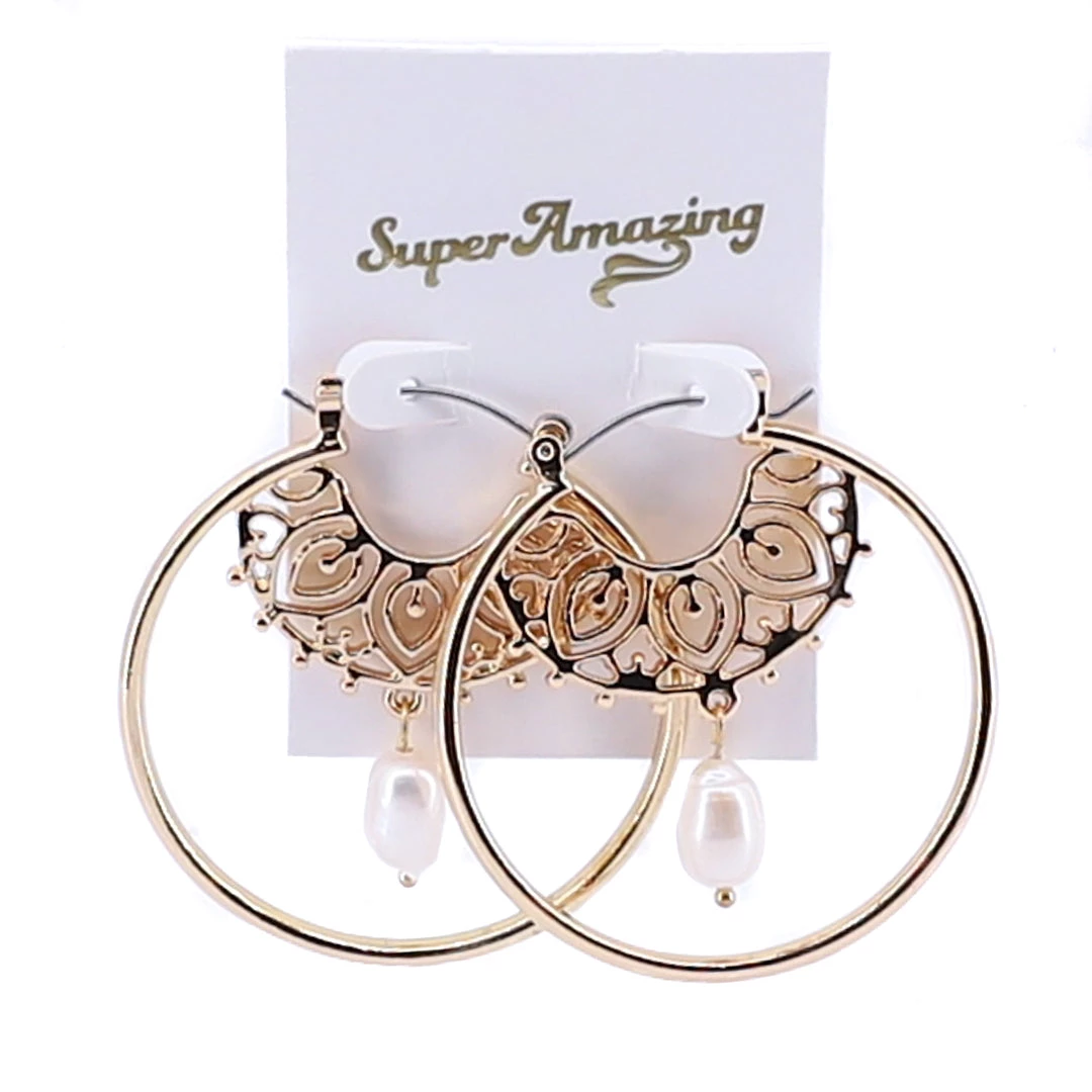 Super Amazing Mandala Hoops - Gold Jewellery 1 Super Amazing Mandala Hoops - Gold Jewellery