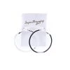 Super Amazing Silver Flat Hoops Jewellery