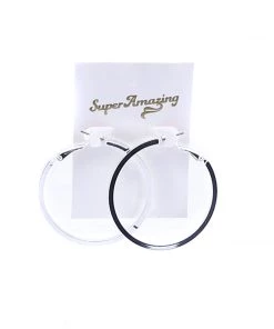 Super Amazing Silver Flat Hoops Jewellery