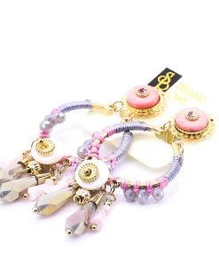 Stellar Rose Jewellery Lilac Crystal Clip On Earrings