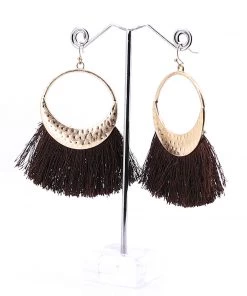 Stellar Rose Fringe Earrings