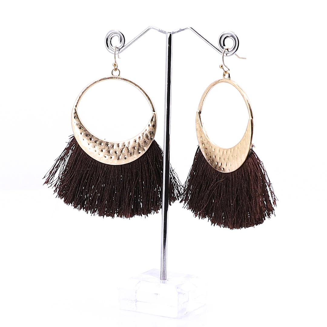 Stellar Rose Fringe Earrings 1 Stellar Rose Fringe Earrings