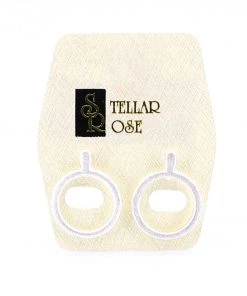 Stellar Rose Jewellery Matte Silver Earrings