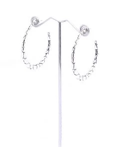 Super Amazing Cracked Silver Hoops