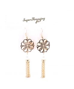 Super Amazing Jewellery Special Club Earrings - Gold