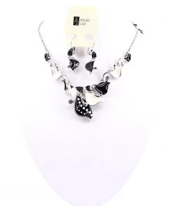 Stellar Rose Jewellery Oddly Cool Necklace & Clip On Earrings