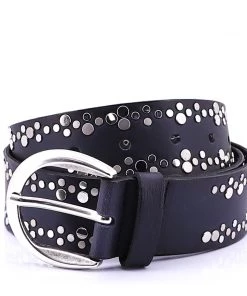 Vanzetti Belts Mixed Rivets & Buckle Belt - Navy