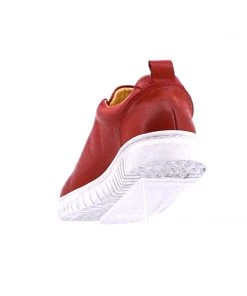 EOS Clarence Leather Sneaker | Red Shoes