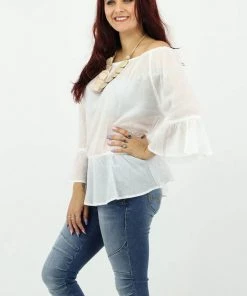 Anannasa Erica Off The Shoulder Top | White