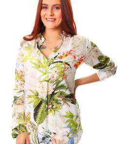 Maglia Tops Paradise Palm Shirt