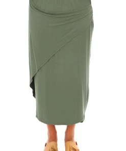 Foil Subtle Statements Jersey Skirt | Havana | S