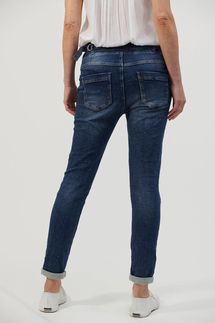 Italian Star Tie Waist Denim Jogger | IS18 Clothing 3 Italian Star Tie Waist Denim Jogger | IS18 Clothing