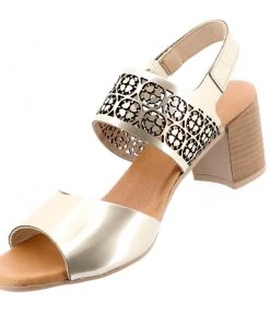 Florsheim FLAME Gold Metallic Heel Shoes