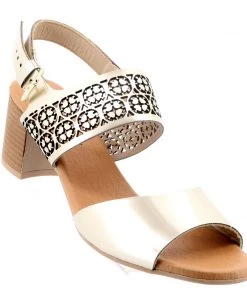 Florsheim FLAME Gold Metallic Heel Shoes