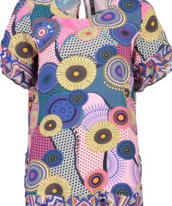 Foil Tops Second Act Flounce Top | Circle Mix