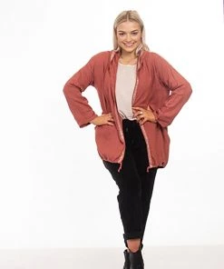 The Italian Cartel Jackets/Coats Forli Linen Jacket - Rust