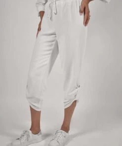 Frank Lyman Clothing White Woven Pants | FL78