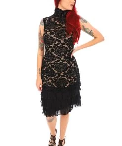 Frank Lyman Floral Lace Layered Dress Events