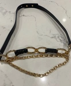 Frank Lyman Charcoal Reptilian Belt