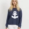 Est 1971 Frayed Anchor Cotton Windy | Navy | EST1